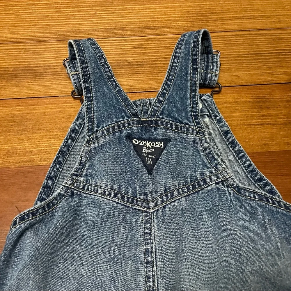 OshKosh B'gosh Blue Denim Kids Overalls Size 24 Months